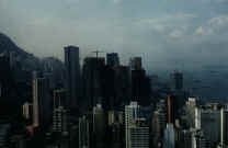 View of Hong Kong Island on 1987